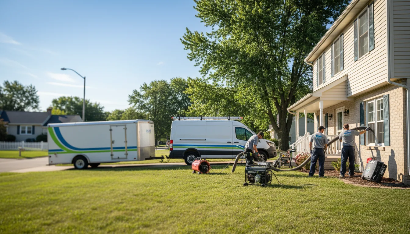 Flooded Basement Restoration And Cleanup With Repair in Warsaw, IN near me